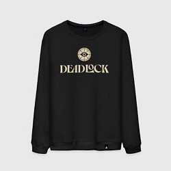 Свитшот хлопковый мужской Deadlock logo, цвет: черный
