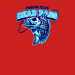 Свитшот хлопковый мужской Fishing club dead bass, цвет: красный — фото 2