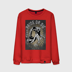 Свитшот хлопковый мужской MMA бой, цвет: красный