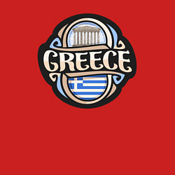 Свитшот хлопковый мужской Greece, цвет: красный — фото 2