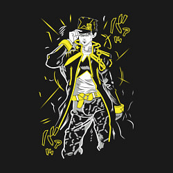 Свитшот хлопковый мужской ДжоДжо 90-е, цвет: черный — фото 2