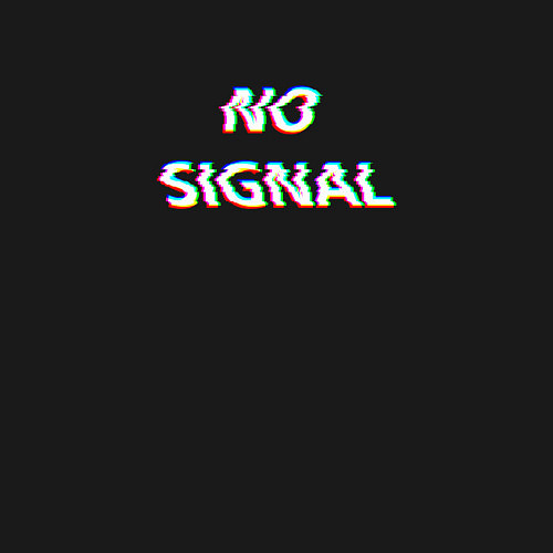 Мужской свитшот No signal neon / Черный – фото 3