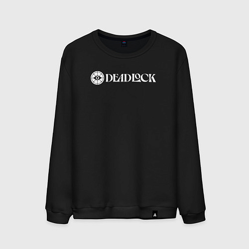 Мужской свитшот Deadlock white logo / Черный – фото 1