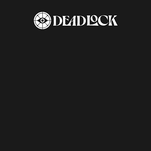 Мужской свитшот Deadlock white logo / Черный – фото 3