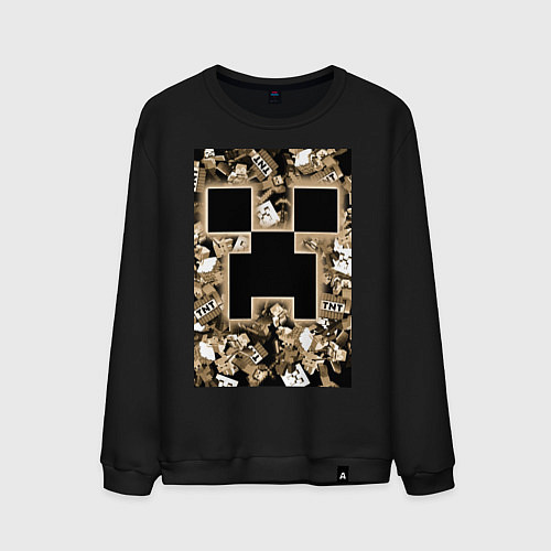 Мужской свитшот Герои Minecraft / Черный – фото 1