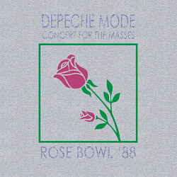 Свитшот хлопковый мужской Depeche Mode - Rose Bowl 88, цвет: меланж — фото 2