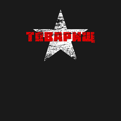 Мужской свитшот Товарищ СССР / Черный – фото 3