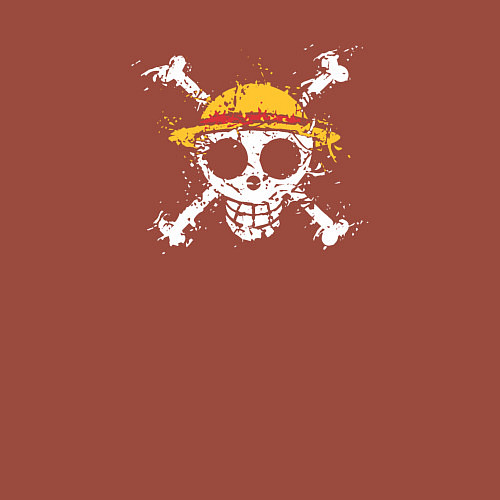 Мужской свитшот One piece ванпис / Кирпичный – фото 3