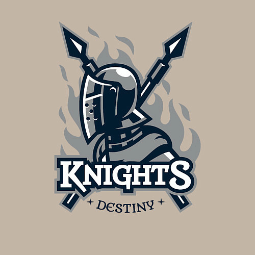 Мужской свитшот Судьба рыцаря / Миндальный – фото 3