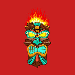 Свитшот хлопковый мужской Огненный тотем, цвет: красный — фото 2