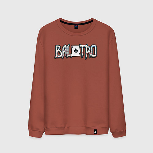 Мужской свитшот Balatro logo / Кирпичный – фото 1