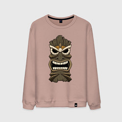 Свитшот хлопковый мужской Тики Африка, цвет: пыльно-розовый