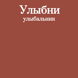 Свитшот хлопковый мужской Улыбни улыбальник, цвет: кирпичный — фото 2
