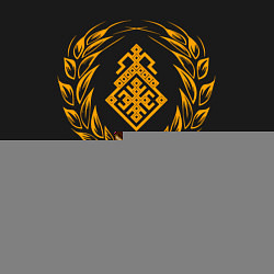 Свитшот хлопковый мужской Славянское родноверие символ-эмблема, цвет: черный — фото 2