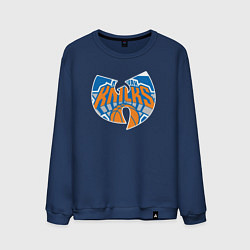 Свитшот хлопковый мужской Wu-tang knicks, цвет: тёмно-синий