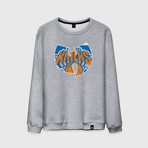 Мужской свитшот Wu-tang knicks / Меланж – фото 1