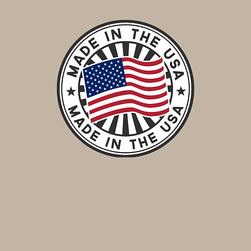 Мужской свитшот Made in the USA / Миндальный – фото 3
