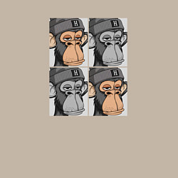 Свитшот хлопковый мужской Four monkeys, цвет: миндальный — фото 2
