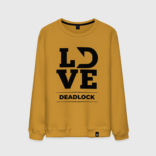 Мужской свитшот Deadlock love classic / Горчичный – фото 1