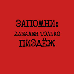 Свитшот хлопковый мужской Запомни: идеален только пиздеж, цвет: красный — фото 2