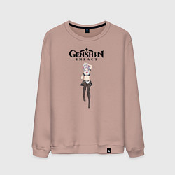 Свитшот хлопковый мужской Noelle genshin impact love, цвет: пыльно-розовый