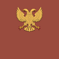 Свитшот хлопковый мужской Герб в виде орла, цвет: кирпичный — фото 2