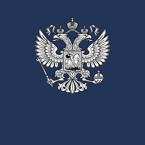 Мужской свитшот Россия герб символика / Тёмно-синий – фото 3