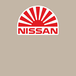 Свитшот хлопковый мужской Nissan car, цвет: миндальный — фото 2
