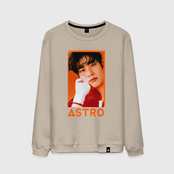 Свитшот хлопковый мужской Astro MJ, цвет: миндальный