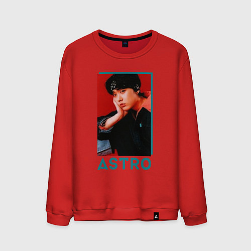Мужской свитшот Astro Юн Сан Ха / Красный – фото 1