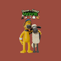 Свитшот хлопковый мужской Барашек Шон с битцером, цвет: кирпичный — фото 2