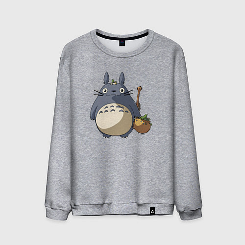Мужской свитшот Смешной тоторо / Меланж – фото 1