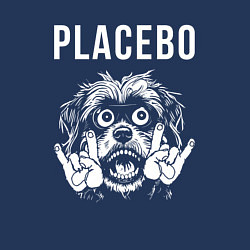 Свитшот хлопковый мужской Placebo rock dog, цвет: тёмно-синий — фото 2