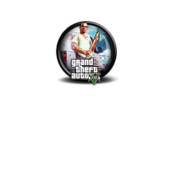 Свитшот хлопковый мужской Grand Theft Auto V logo game, цвет: белый — фото 2