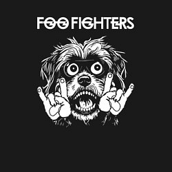 Свитшот хлопковый мужской Foo Fighters rock dog, цвет: черный — фото 2