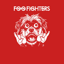 Свитшот хлопковый мужской Foo Fighters rock dog, цвет: красный — фото 2