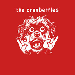 Свитшот хлопковый мужской The Cranberries rock dog, цвет: красный — фото 2