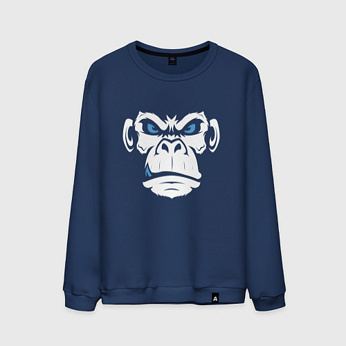 Мужской свитшот Крутой бибизян / Тёмно-синий – фото 1