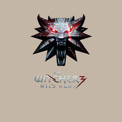 Свитшот хлопковый мужской The Witcher logo, цвет: миндальный — фото 2