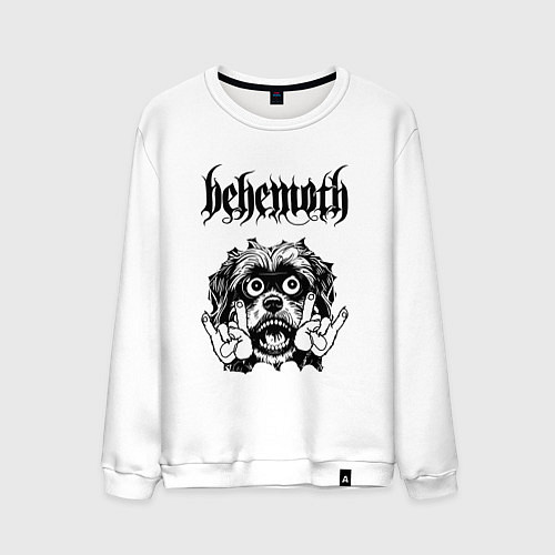 Мужской свитшот Behemoth - rock dog / Белый – фото 1