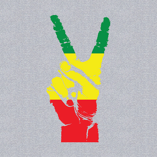 Мужской свитшот Jamaica peace / Меланж – фото 3