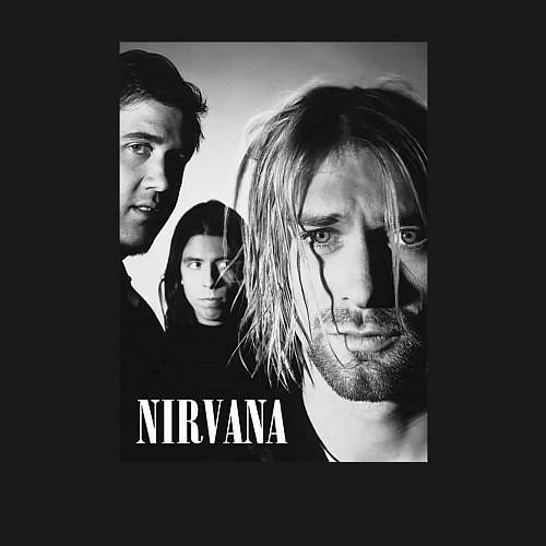 Мужской свитшот Nirvana rock band black / Черный – фото 3