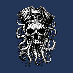 Свитшот хлопковый мужской Octopus skull, цвет: тёмно-синий — фото 2