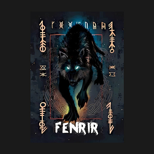 Мужской свитшот Fenrir black vinyl / Черный – фото 3