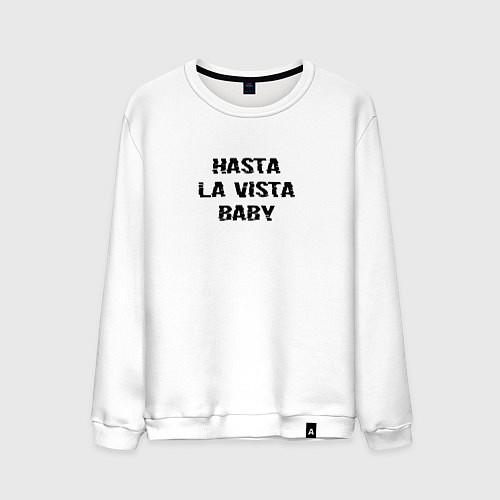 Мужской свитшот Hasta la vista / Белый – фото 1