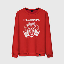 Свитшот хлопковый мужской The Offspring rock dog, цвет: красный