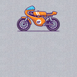 Свитшот хлопковый мужской Байк, цвет: меланж — фото 2
