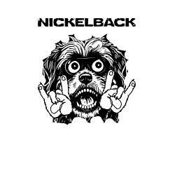 Свитшот хлопковый мужской Nickelback - rock dog, цвет: белый — фото 2