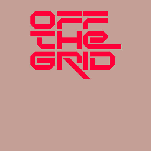 Мужской свитшот Off the grid logo / Пыльно-розовый – фото 3