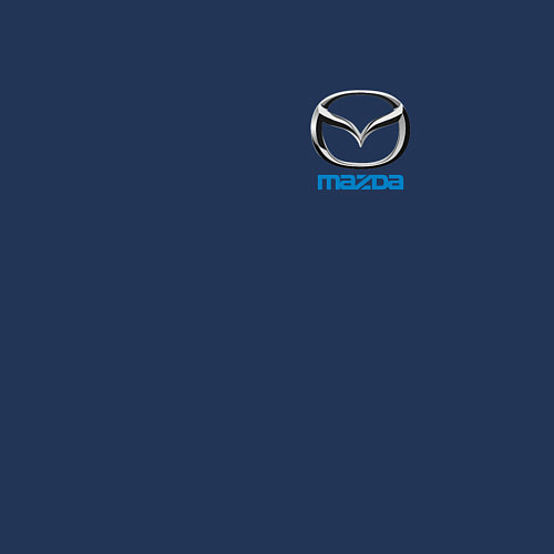 Мужской свитшот Mazda auto logo / Тёмно-синий – фото 3
